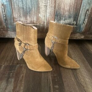 PAIGE JEANS LONDON SUEDE BOOTS BOOTIE SHOES SIZE 6